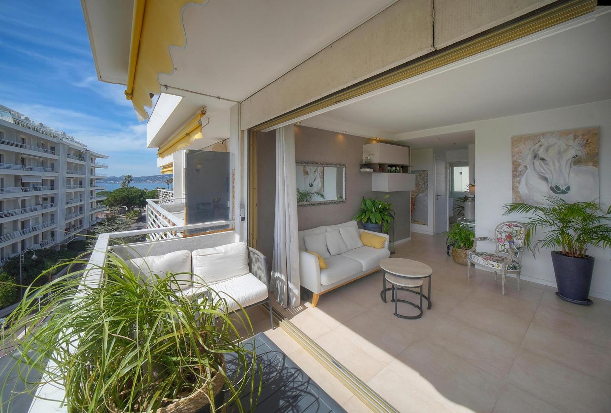 Frgk "Etoile Du Sud Terrasse Vue Mer Palm Beach" Cannes Exteriér fotografie